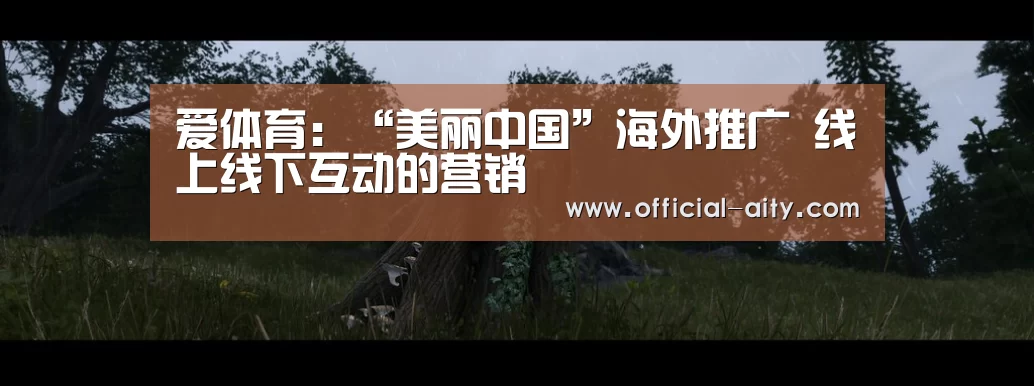 爱体育:“美丽中国”海外推广 线上线下互动的营销(图3) 爱体育官网